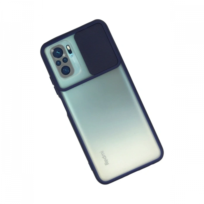 Newface Xiaomi Redmi Note 10 Kılıf Palm Buzlu Kamera Sürgülü Silikon
