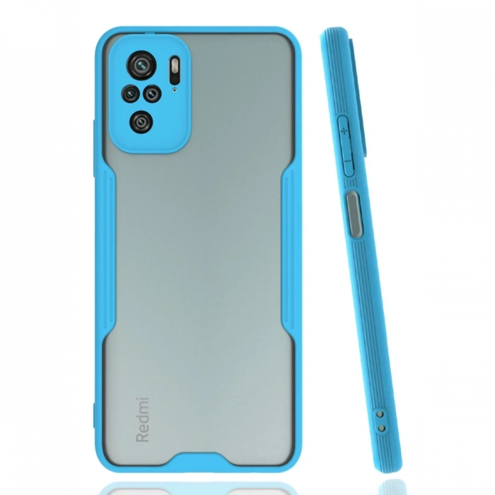 Newface Xiaomi Redmi Note 10 Kılıf Platin Silikon