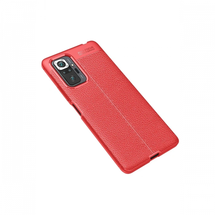 Newface Xiaomi Redmi Note 10 Pro Kılıf Auto Focus Kapak - Kırmızı