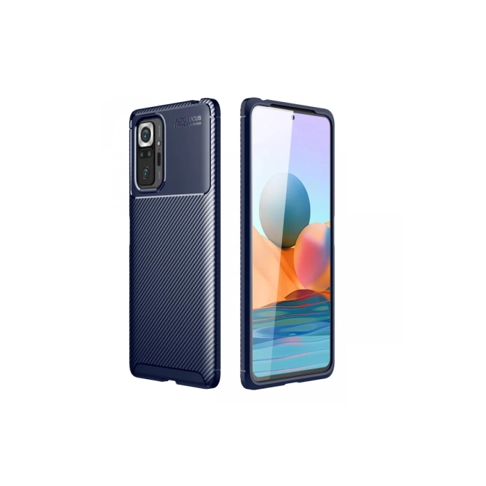 Newface Xiaomi Redmi Note 10 Pro Kılıf Auto Focus Karbon Kapak