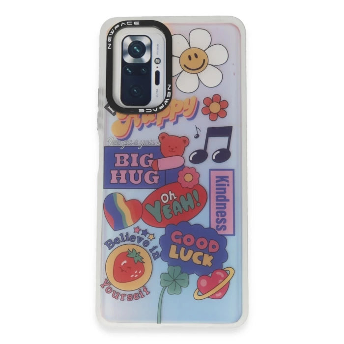 Newface Xiaomi Redmi Note 10 Pro Kılıf Estoril Desenli Kapak