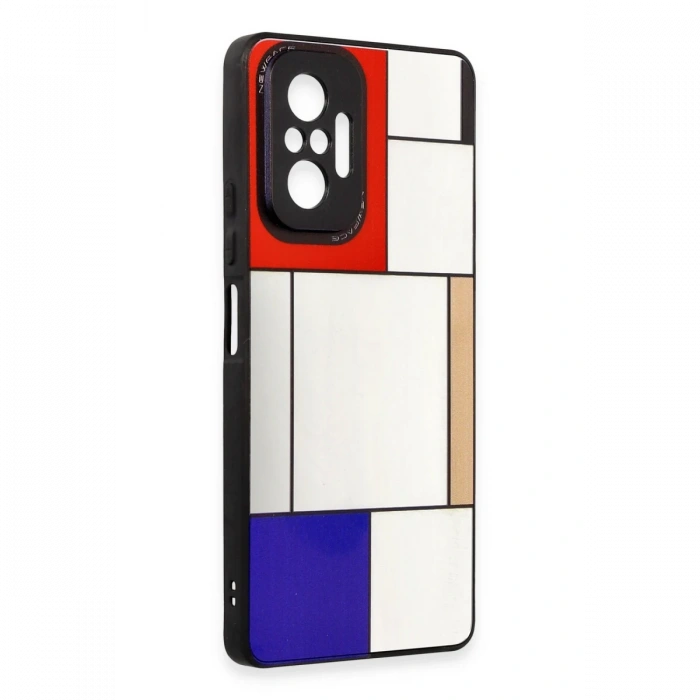 Newface Xiaomi Redmi Note 10 Pro Kılıf Mirror Desenli Kapak