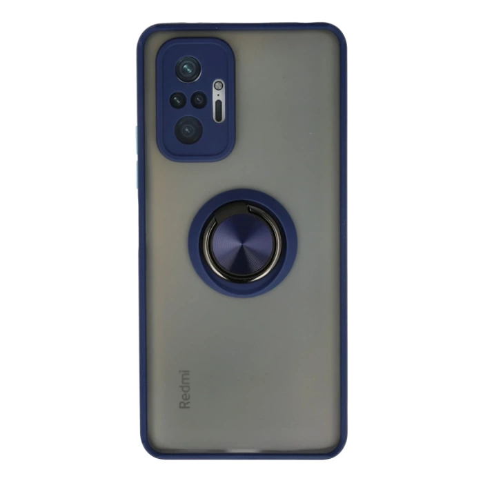 Newface Xiaomi Redmi Note 10 Pro Kılıf Montreal Yüzüklü Silikon Kapak