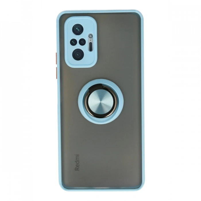 Newface Xiaomi Redmi Note 10 Pro Kılıf Montreal Yüzüklü Silikon Kapak