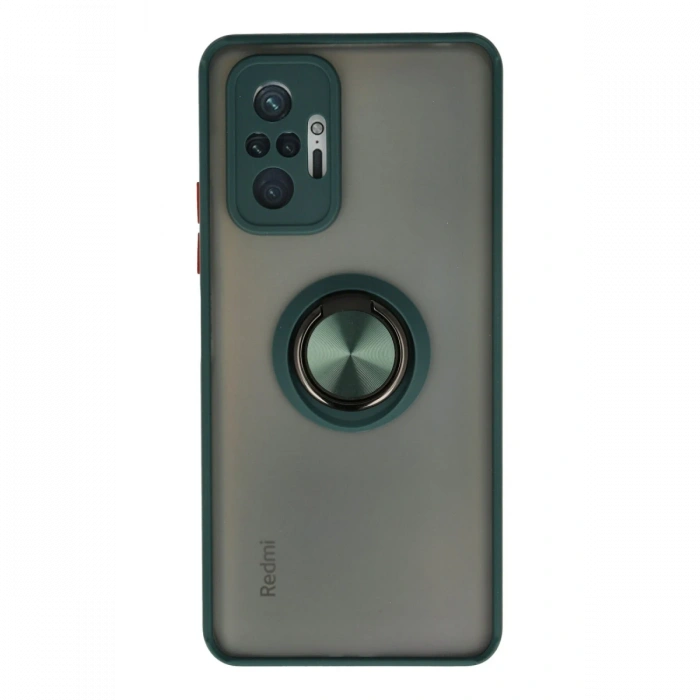 Newface Xiaomi Redmi Note 10 Pro Kılıf Montreal Yüzüklü Silikon Kapak