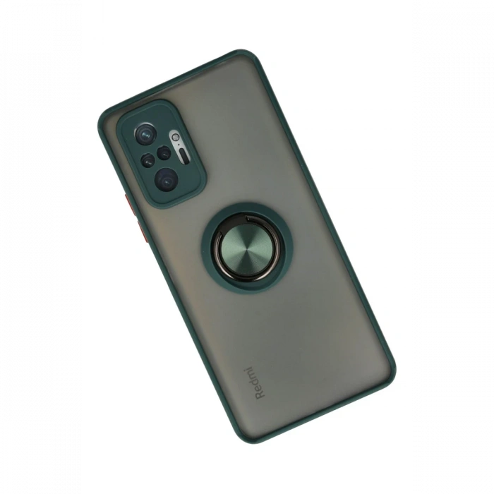 Newface Xiaomi Redmi Note 10 Pro Kılıf Montreal Yüzüklü Silikon Kapak