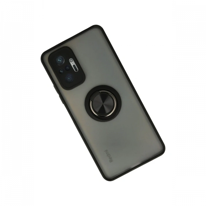 Newface Xiaomi Redmi Note 10 Pro Kılıf Montreal Yüzüklü Silikon Kapak