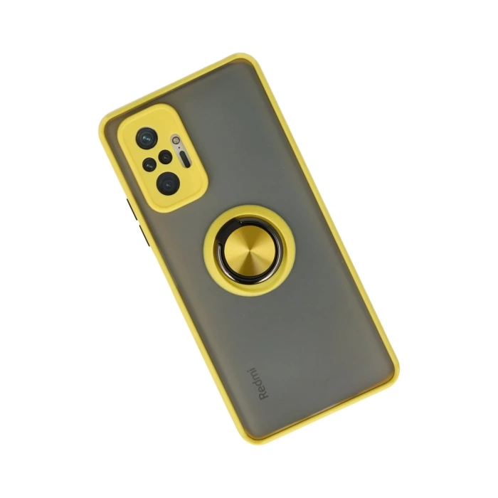 Newface Xiaomi Redmi Note 10 Pro Kılıf Montreal Yüzüklü Silikon Kapak