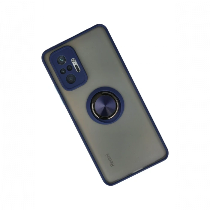 Newface Xiaomi Redmi Note 10 Pro Kılıf Montreal Yüzüklü Silikon Kapak