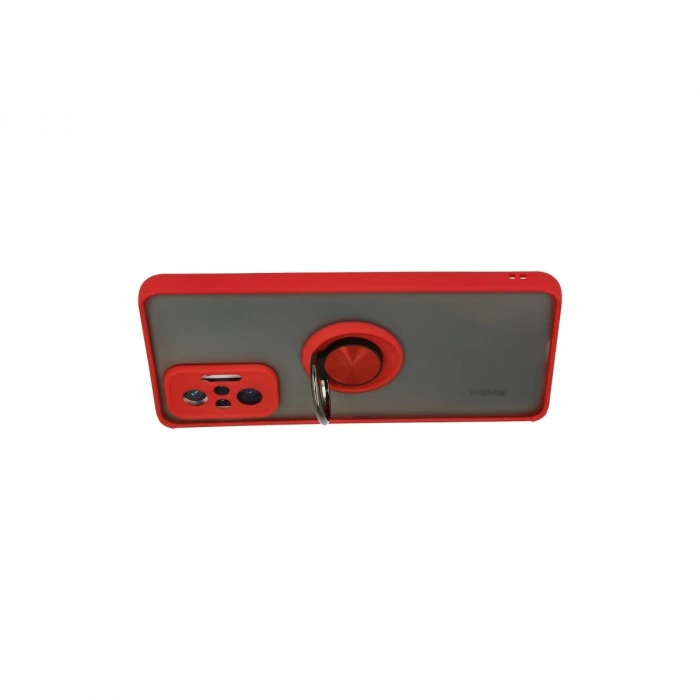 Newface Xiaomi Redmi Note 10 Pro Kılıf Montreal Yüzüklü Silikon Kapak