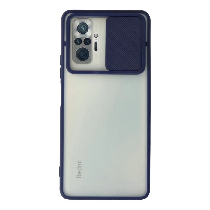 Newface Xiaomi Redmi Note 10 Pro Kılıf Palm Buzlu Kamera Sürgülü Silikon