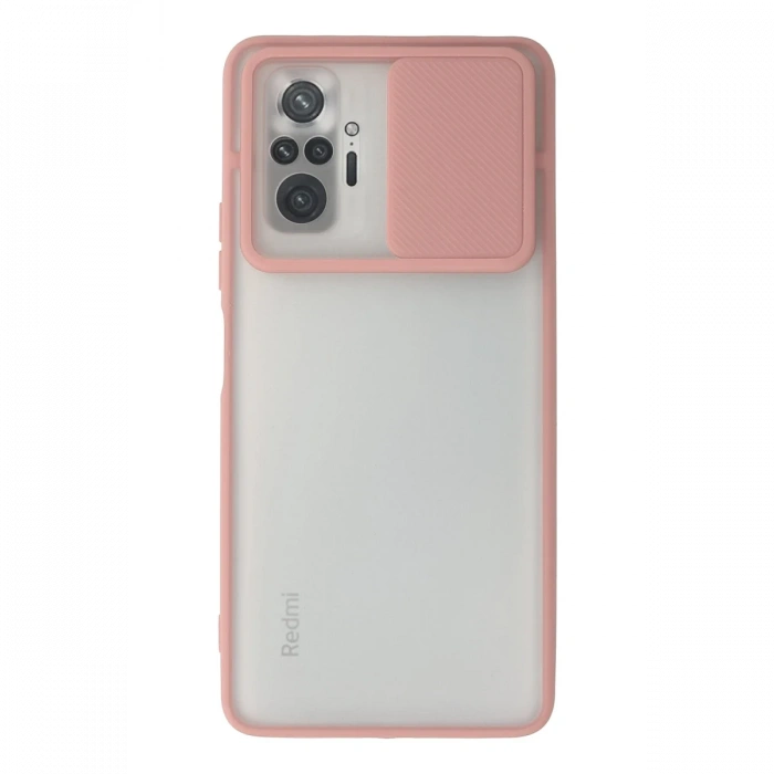 Newface Xiaomi Redmi Note 10 Pro Kılıf Palm Buzlu Kamera Sürgülü Silikon