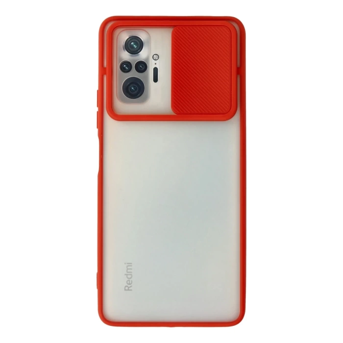 Newface Xiaomi Redmi Note 10 Pro Kılıf Palm Buzlu Kamera Sürgülü Silikon
