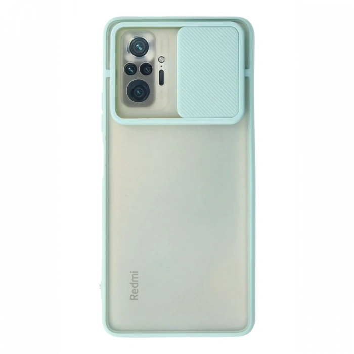 Newface Xiaomi Redmi Note 10 Pro Kılıf Palm Buzlu Kamera Sürgülü Silikon