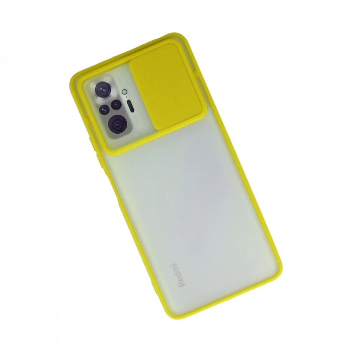 Newface Xiaomi Redmi Note 10 Pro Kılıf Palm Buzlu Kamera Sürgülü Silikon