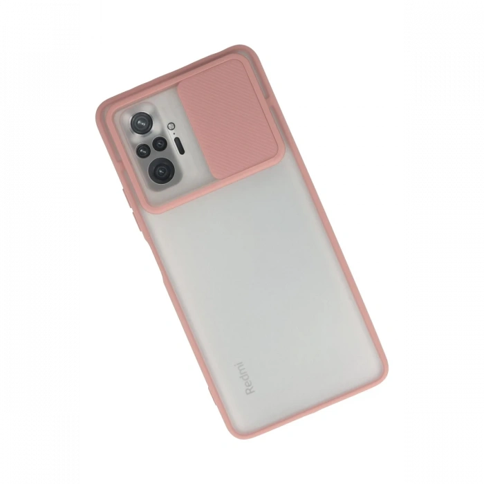 Newface Xiaomi Redmi Note 10 Pro Kılıf Palm Buzlu Kamera Sürgülü Silikon