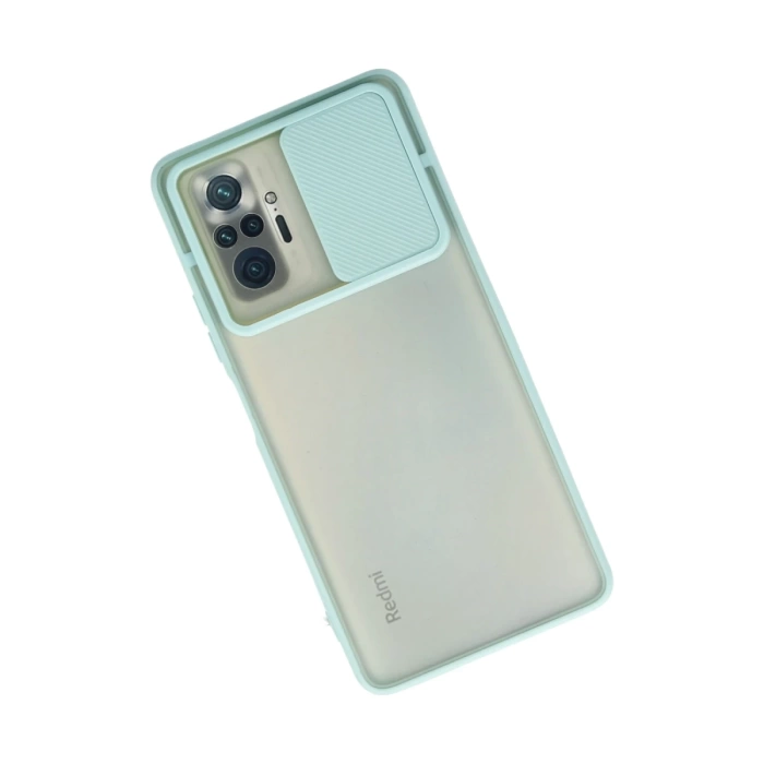 Newface Xiaomi Redmi Note 10 Pro Kılıf Palm Buzlu Kamera Sürgülü Silikon
