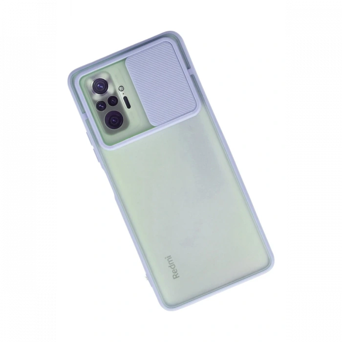 Newface Xiaomi Redmi Note 10 Pro Kılıf Palm Buzlu Kamera Sürgülü Silikon