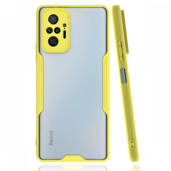 Newface Xiaomi Redmi Note 10 Pro Kılıf Platin Silikon