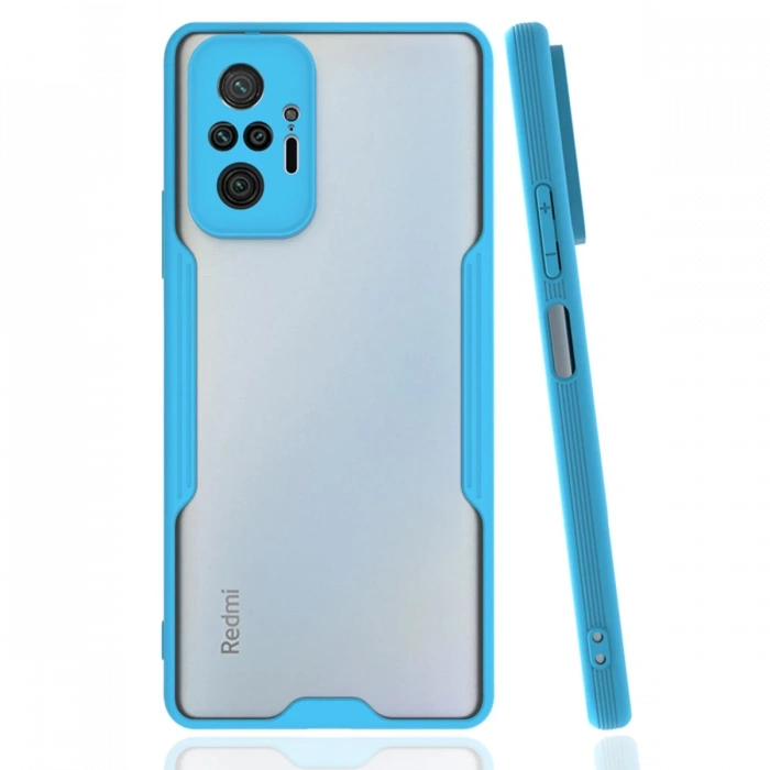 Newface Xiaomi Redmi Note 10 Pro Kılıf Platin Silikon