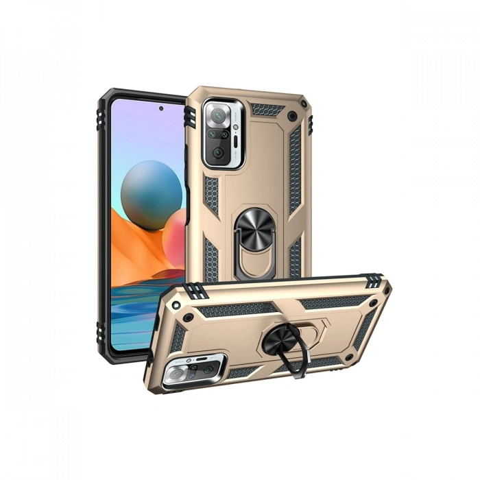 Newface Xiaomi Redmi Note 10 Pro Kılıf Sofya Yüzüklü Silikon Kapak