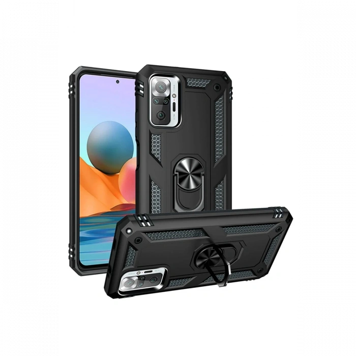 Newface Xiaomi Redmi Note 10 Pro Kılıf Sofya Yüzüklü Silikon Kapak