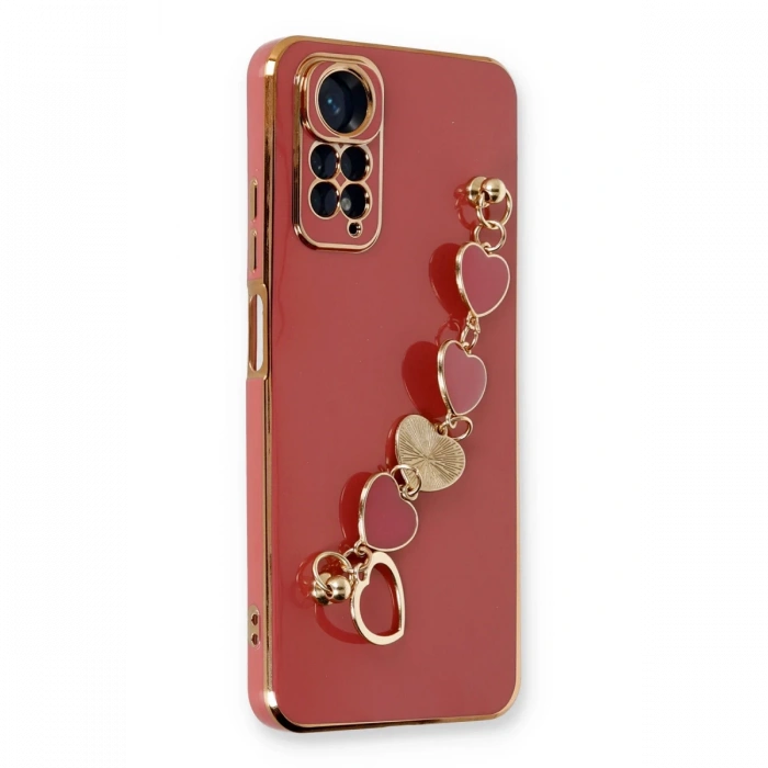Newface Xiaomi Redmi Note 11 Kılıf Esila Silikon - Kırmızı