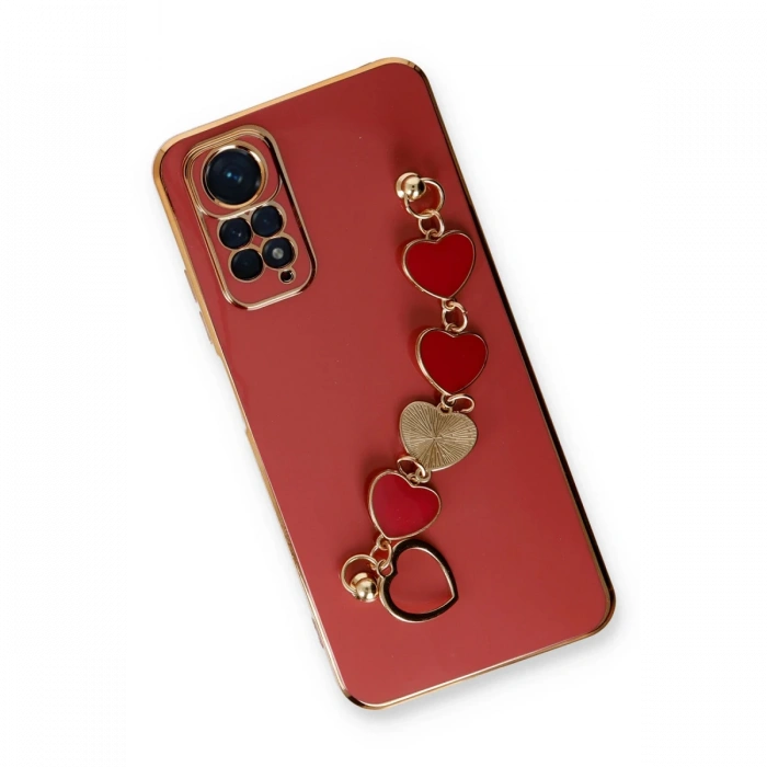 Newface Xiaomi Redmi Note 11 Kılıf Esila Silikon - Kırmızı