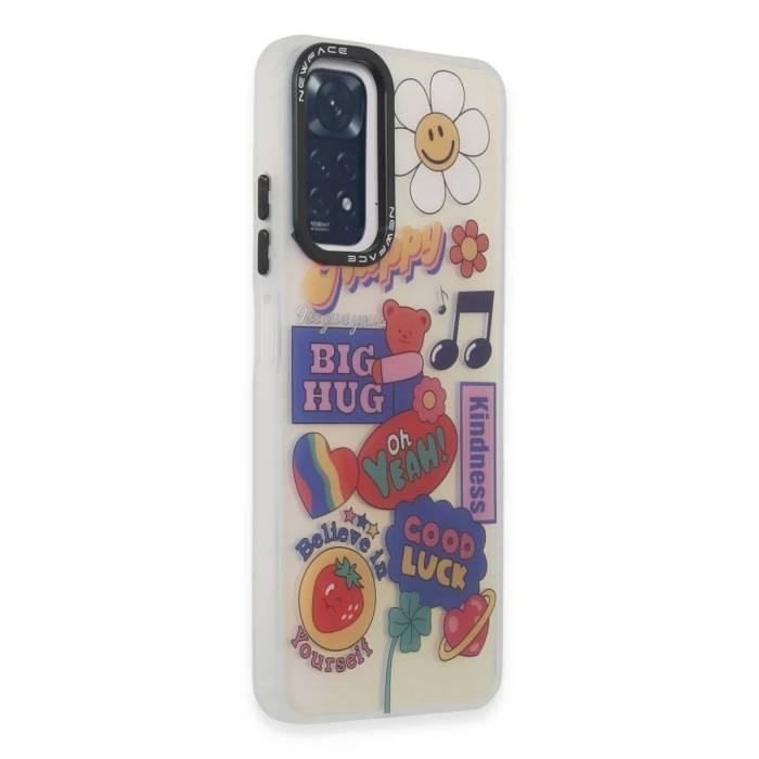 Newface Xiaomi Redmi Note 11 Kılıf Estoril Desenli Kapak