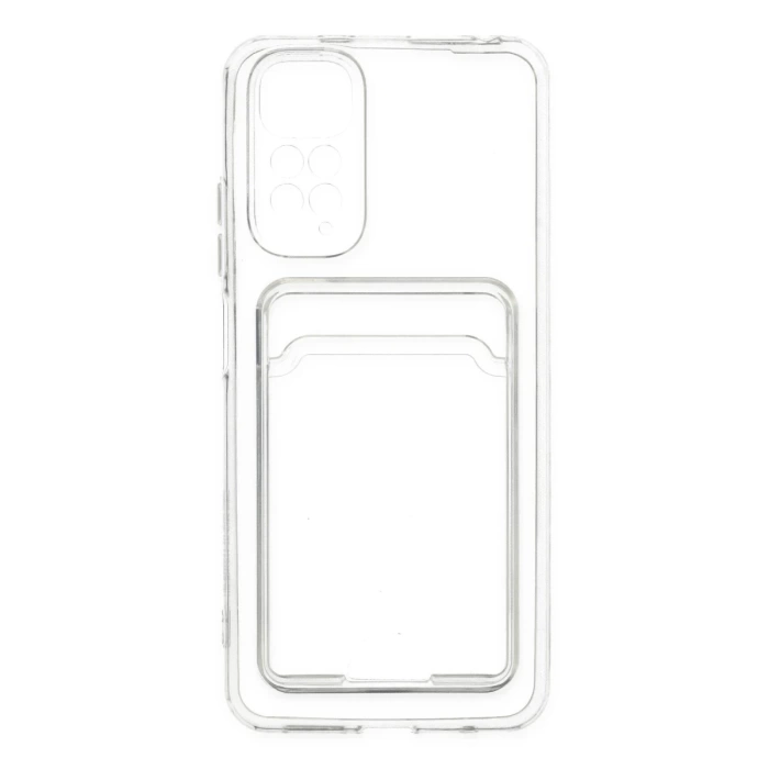 Newface Xiaomi Redmi Note 11 Kılıf Kart Şeffaf Silikon - Şeffaf