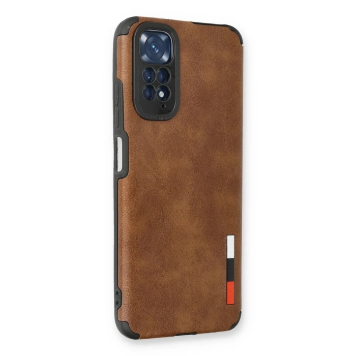 Newface Xiaomi Redmi Note 11 Kılıf Loop Deri Silikon