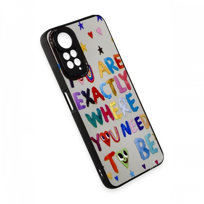 Newface Xiaomi Redmi Note 11 Kılıf Mirror Desenli Kapak