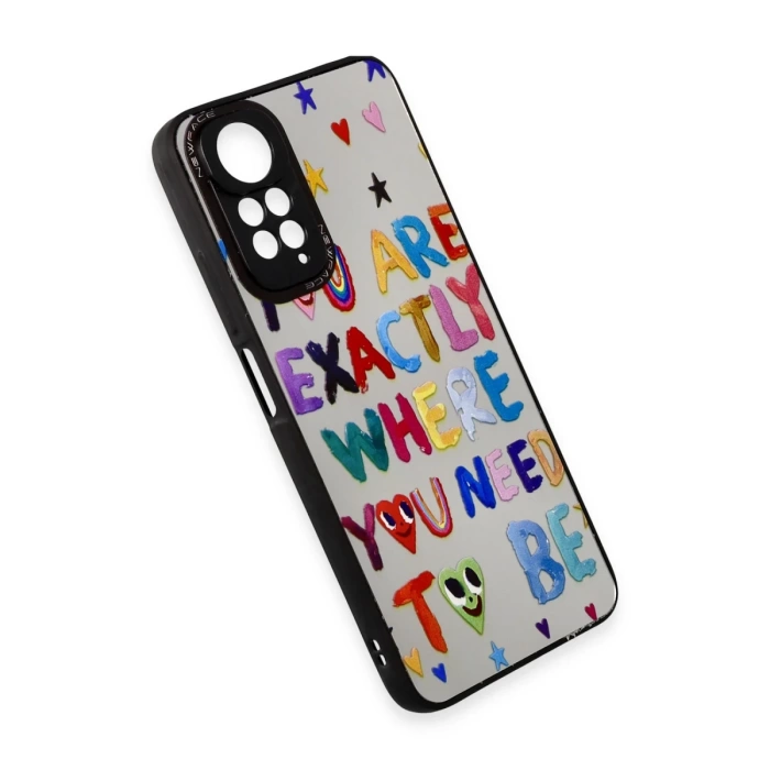 Newface Xiaomi Redmi Note 11 Kılıf Mirror Desenli Kapak