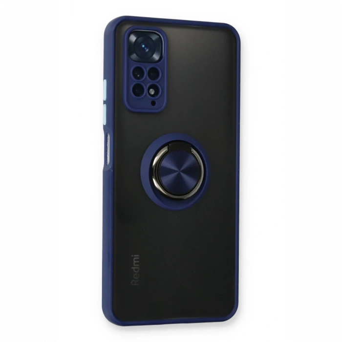 Newface Xiaomi Redmi Note 11 Kılıf Montreal Yüzüklü Silikon Kapak