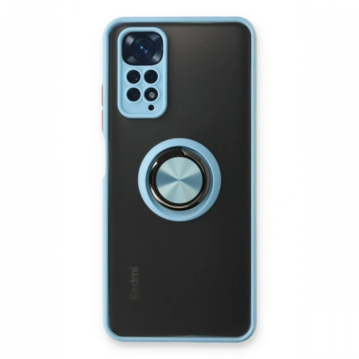 Newface Xiaomi Redmi Note 11 Kılıf Montreal Yüzüklü Silikon Kapak