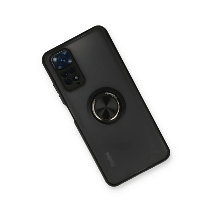 Newface Xiaomi Redmi Note 11 Kılıf Montreal Yüzüklü Silikon Kapak