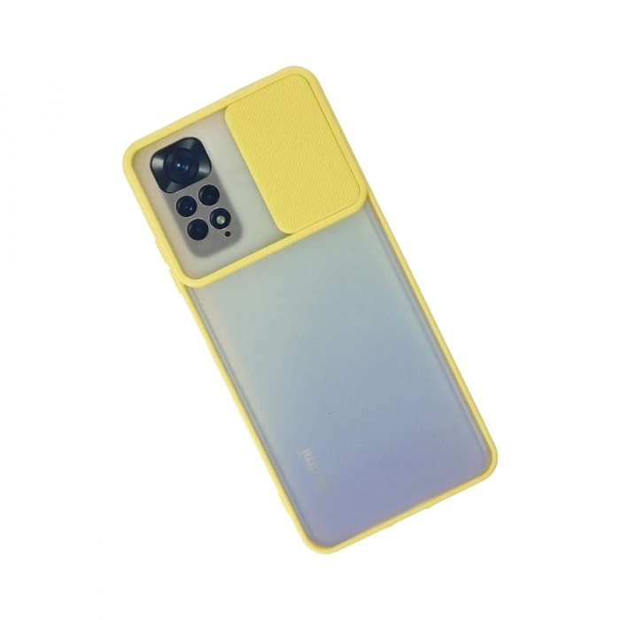 Newface Xiaomi Redmi Note 11 Kılıf Palm Buzlu Kamera Sürgülü Silikon