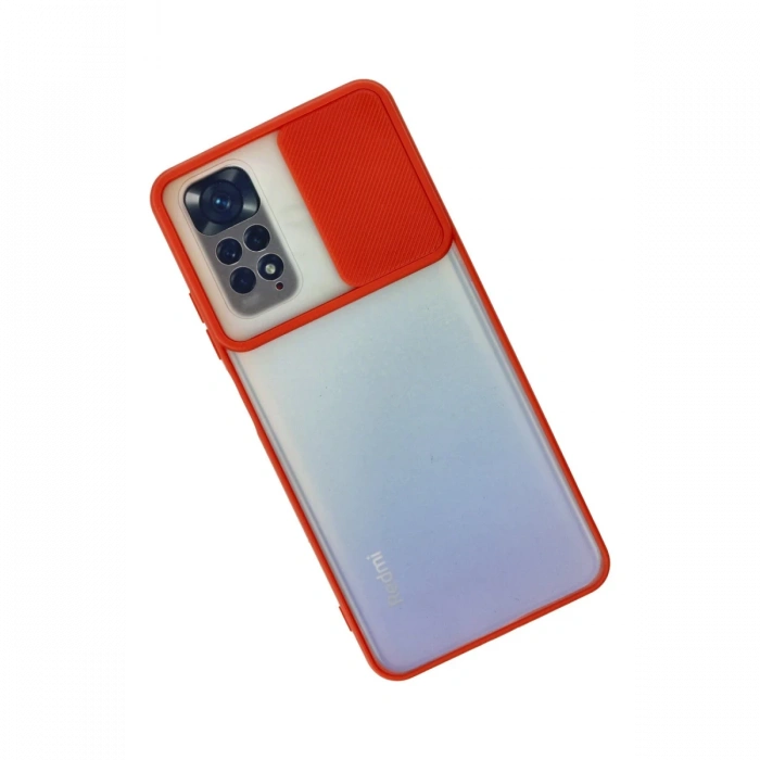 Newface Xiaomi Redmi Note 11 Kılıf Palm Buzlu Kamera Sürgülü Silikon