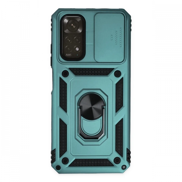 Newface Xiaomi Redmi Note 11 Kılıf Pars Lens Yüzüklü Silikon