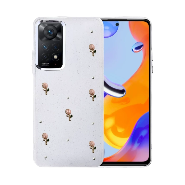 Newface Xiaomi Redmi Note 11 Pro Fiyonk Desenli Kapak