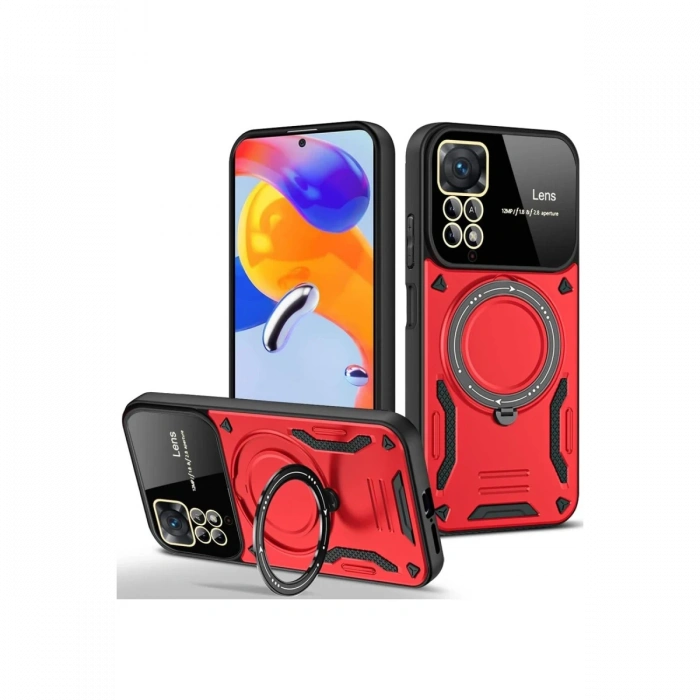 Xiaomi Redmi Note 11 Pro Kılıf Joy Lens Standlı Kapak