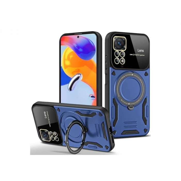 Xiaomi Redmi Note 11 Pro Kılıf Joy Lens Standlı Kapak