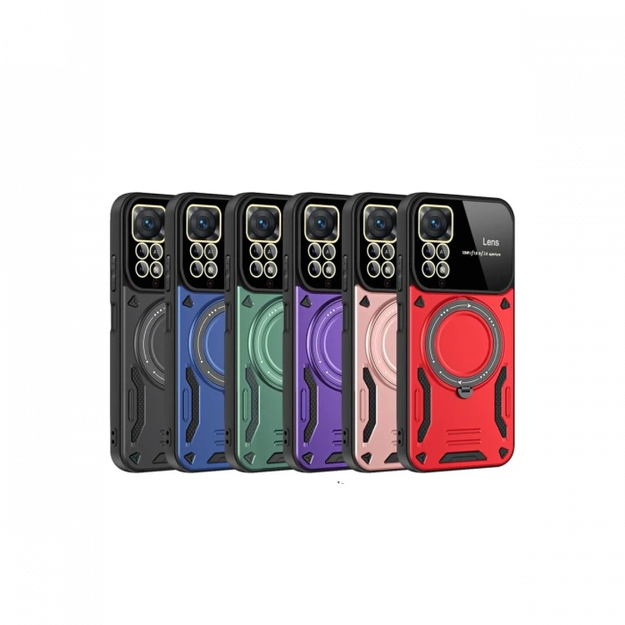 Xiaomi Redmi Note 11 Pro Kılıf Joy Lens Standlı Kapak
