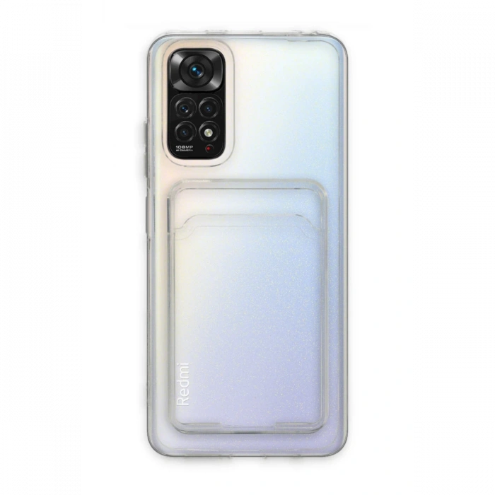 Xiaomi Redmi Note 11 Pro Kılıf Kart Şeffaf Silikon - Şeffaf