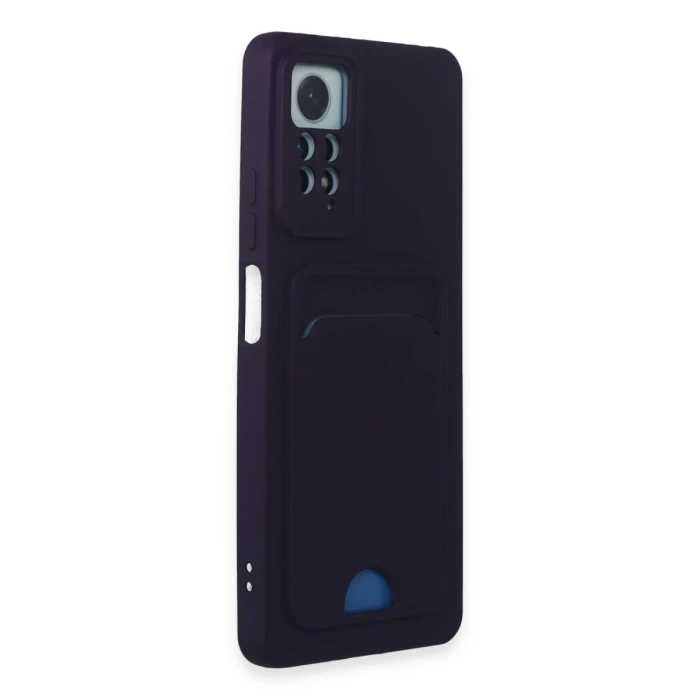 Newface Xiaomi Redmi Note 11 Pro Kılıf Kelvin Kartvizitli Silikon - Derin Mor