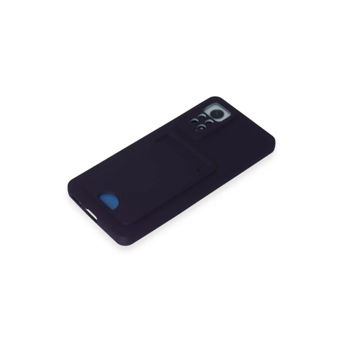 Newface Xiaomi Redmi Note 11 Pro Kılıf Kelvin Kartvizitli Silikon - Derin Mor