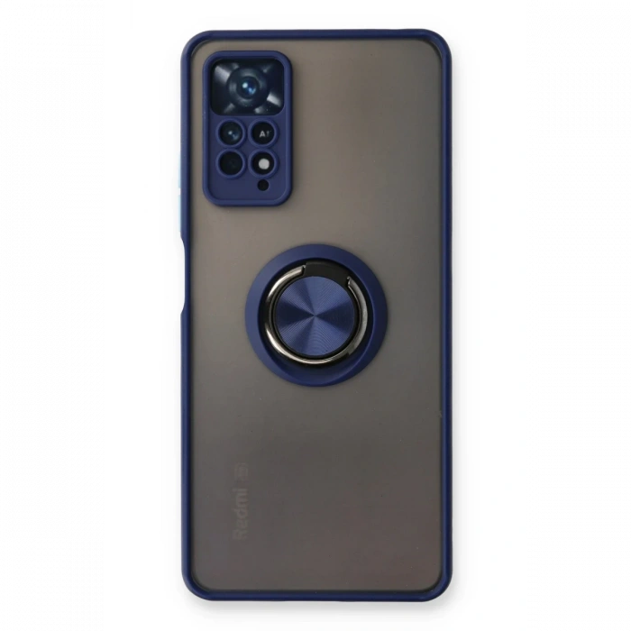 Newface Xiaomi Redmi Note 11 Pro Kılıf Montreal Yüzüklü Silikon Kapak