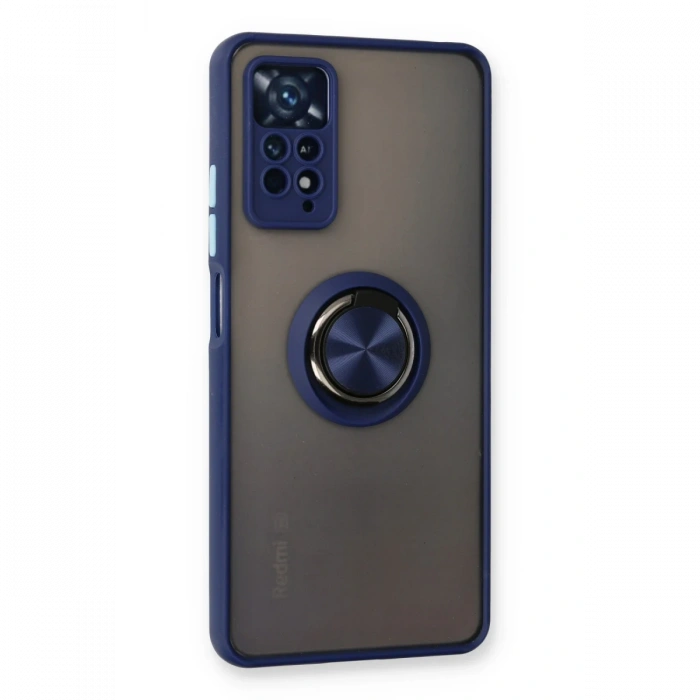 Newface Xiaomi Redmi Note 11 Pro Kılıf Montreal Yüzüklü Silikon Kapak