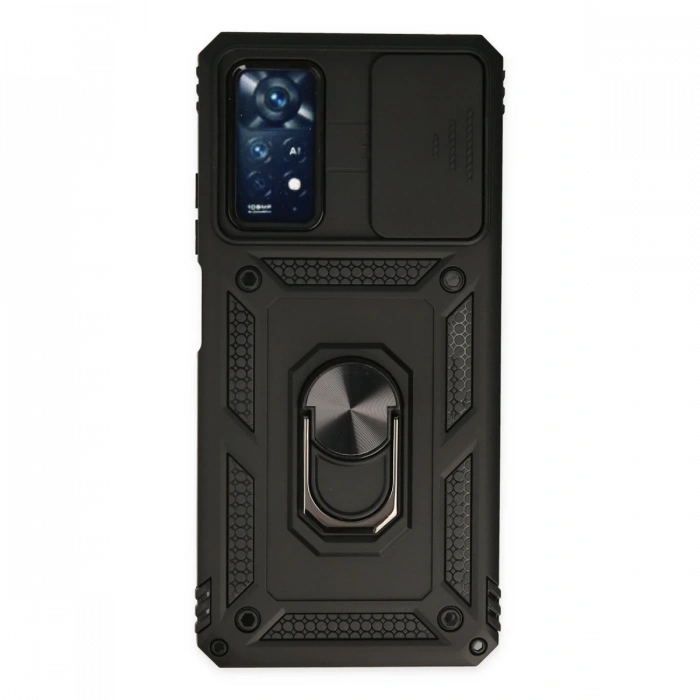 Xiaomi Redmi Note 11 Pro Kılıf Pars Lens Yüzüklü Silikon