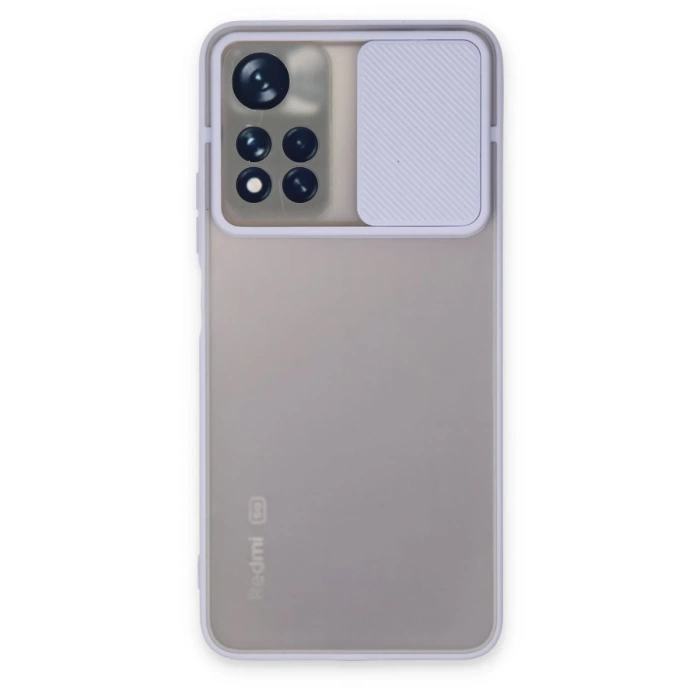 Newface Xiaomi Redmi Note 11 Pro Plus 5G Kılıf Palm Buzlu Kamera Sürgülü Silikon